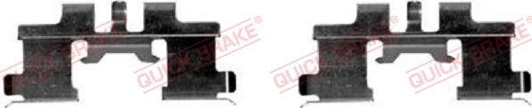 QUICK BRAKE 109-1677-1 - Kit d'accessoires, plaquette de frein à disque cwaw.fr