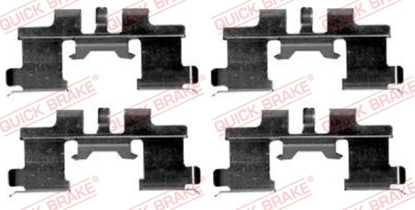 QUICK BRAKE 1091677 - Kit d'accessoires, plaquette de frein à disque cwaw.fr