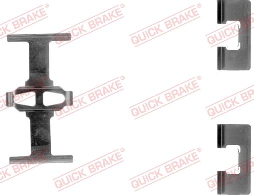 QUICK BRAKE 109-1092-1 - Kit d'accessoires, plaquette de frein à disque cwaw.fr