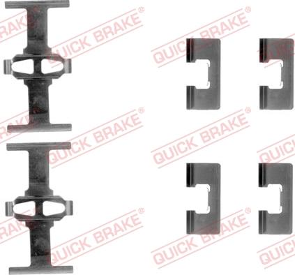 QUICK BRAKE 1091092 - Kit d'accessoires, plaquette de frein à disque cwaw.fr