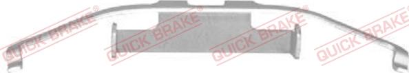 QUICK BRAKE 109-1097-1 - Kit d'accessoires, plaquette de frein à disque cwaw.fr