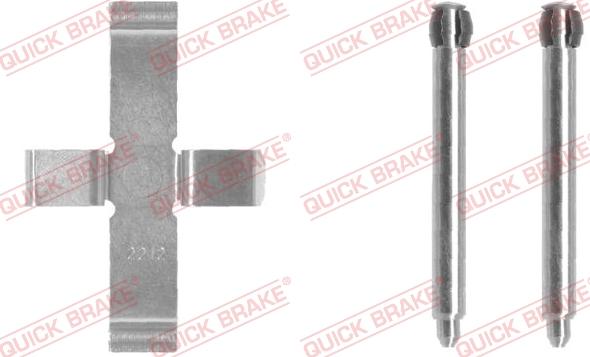 QUICK BRAKE 109-1046-1 - Kit d'accessoires, plaquette de frein à disque cwaw.fr