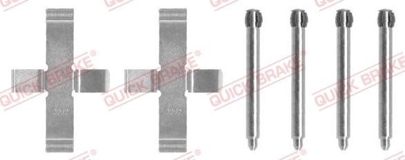 QUICK BRAKE 1091046 - Kit d'accessoires, plaquette de frein à disque cwaw.fr