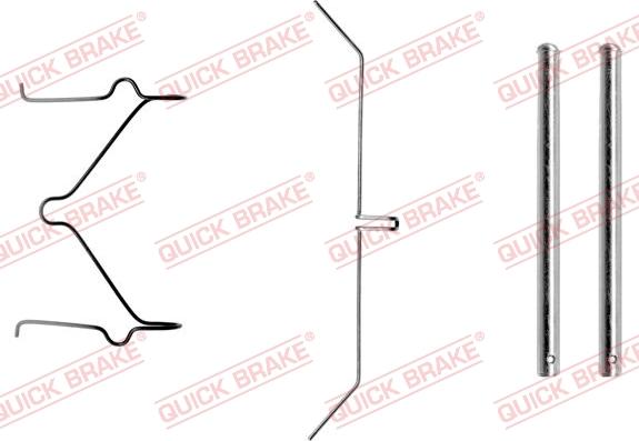 QUICK BRAKE 109-1050-1 - Kit d'accessoires, plaquette de frein à disque cwaw.fr