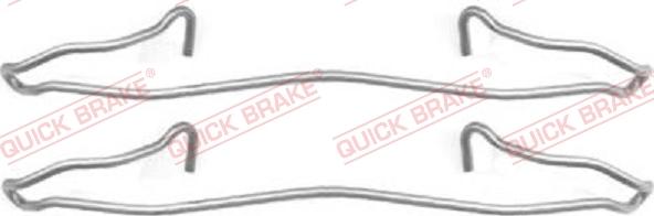 QUICK BRAKE 109-1057 - Kit d'accessoires, plaquette de frein à disque cwaw.fr