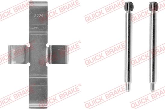 QUICK BRAKE 109-1004-1 - Kit d'accessoires, plaquette de frein à disque cwaw.fr