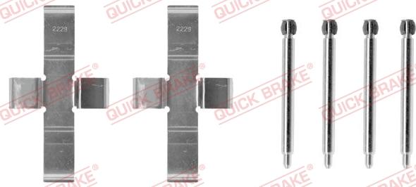 QUICK BRAKE 1091004 - Kit d'accessoires, plaquette de frein à disque cwaw.fr