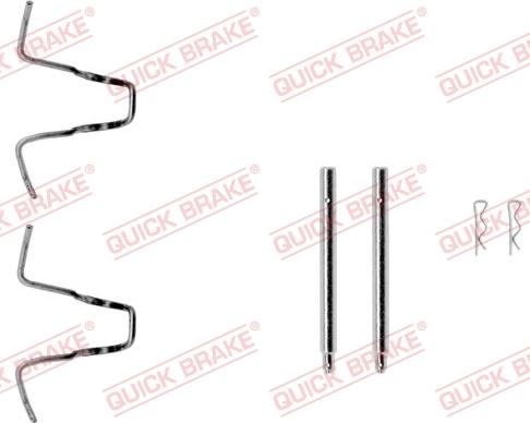 QUICK BRAKE 109-1005-1 - Kit d'accessoires, plaquette de frein à disque cwaw.fr