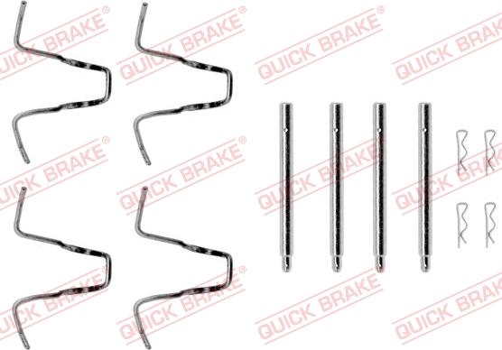 QUICK BRAKE 1091005 - Kit d'accessoires, plaquette de frein à disque cwaw.fr