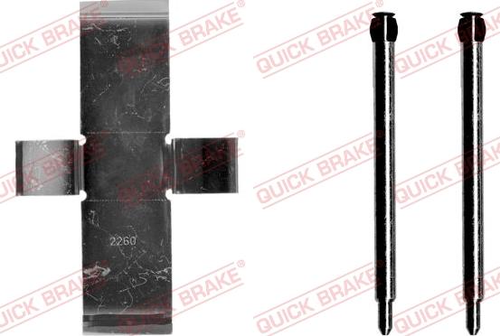 QUICK BRAKE 109-1003-1 - Kit d'accessoires, plaquette de frein à disque cwaw.fr