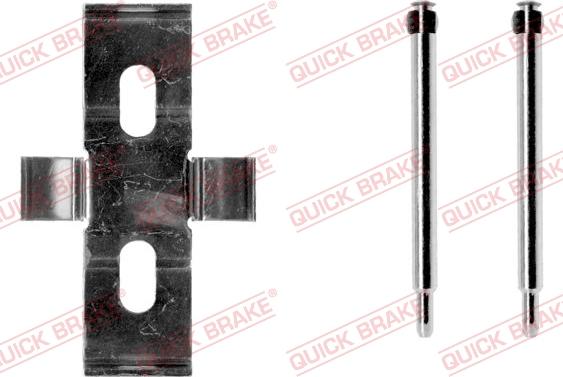 QUICK BRAKE 109-1007-1 - Kit d'accessoires, plaquette de frein à disque cwaw.fr