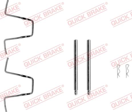 QUICK BRAKE 109-1010-1 - Kit d'accessoires, plaquette de frein à disque cwaw.fr