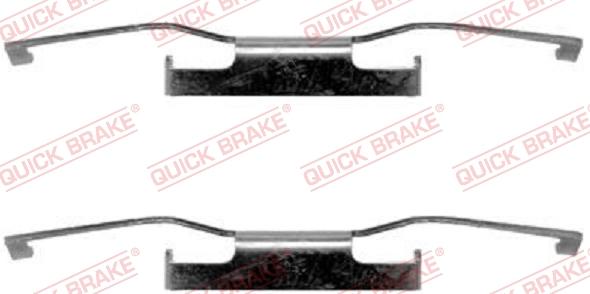 QUICK BRAKE 1091011 - Kit d'accessoires, plaquette de frein à disque cwaw.fr