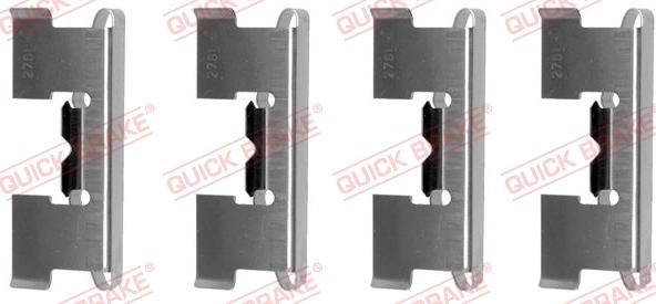 QUICK BRAKE 1091017 - Kit d'accessoires, plaquette de frein à disque cwaw.fr