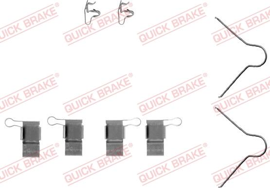 QUICK BRAKE 109-1089-1 - Kit d'accessoires, plaquette de frein à disque cwaw.fr