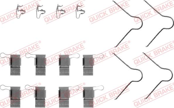 QUICK BRAKE 1091089 - Kit d'accessoires, plaquette de frein à disque cwaw.fr