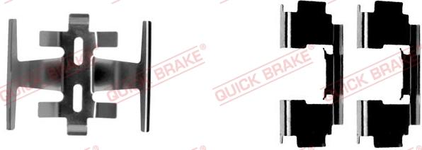 QUICK BRAKE 109-1088-1 - Kit d'accessoires, plaquette de frein à disque cwaw.fr