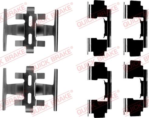 QUICK BRAKE 109-1088 - Kit d'accessoires, plaquette de frein à disque cwaw.fr