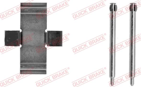 QUICK BRAKE 109-1039-1 - Kit d'accessoires, plaquette de frein à disque cwaw.fr