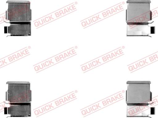 QUICK BRAKE 109-1033-1 - Kit d'accessoires, plaquette de frein à disque cwaw.fr