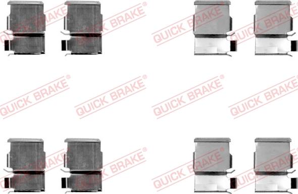 QUICK BRAKE 1091033 - Kit d'accessoires, plaquette de frein à disque cwaw.fr