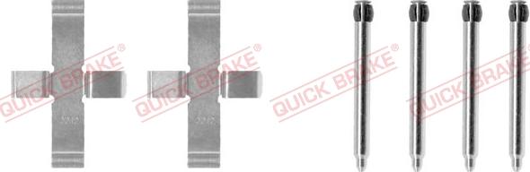 QUICK BRAKE 1091076 - Kit d'accessoires, plaquette de frein à disque cwaw.fr