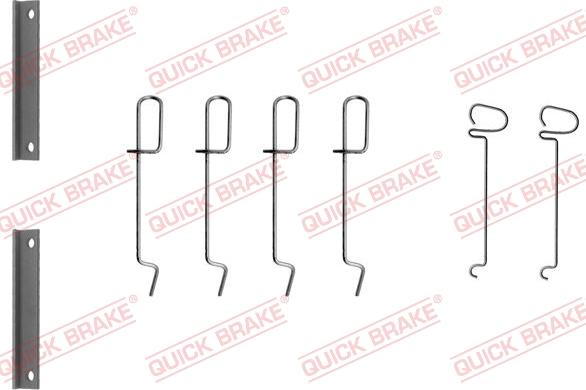 QUICK BRAKE 1091070 - Kit d'accessoires, plaquette de frein à disque cwaw.fr