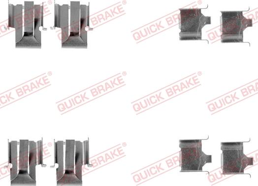 QUICK BRAKE 1091078 - Kit d'accessoires, plaquette de frein à disque cwaw.fr