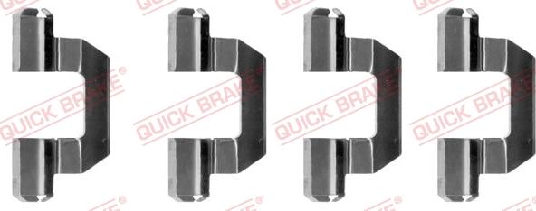 QUICK BRAKE 109-1077 - Kit d'accessoires, plaquette de frein à disque cwaw.fr