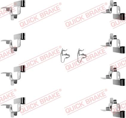 QUICK BRAKE 1091191 - Kit d'accessoires, plaquette de frein à disque cwaw.fr