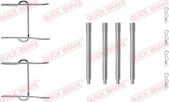 QUICK BRAKE 109-1149 - Kit d'accessoires, plaquette de frein à disque cwaw.fr