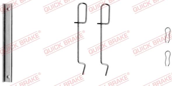 QUICK BRAKE 109-1151-1 - Kit d'accessoires, plaquette de frein à disque cwaw.fr