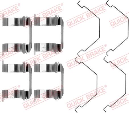 QUICK BRAKE 1091158 - Kit d'accessoires, plaquette de frein à disque cwaw.fr