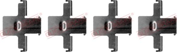 QUICK BRAKE 1091157 - Kit d'accessoires, plaquette de frein à disque cwaw.fr