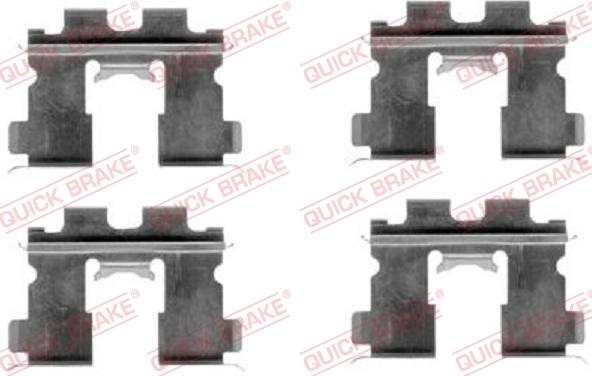 QUICK BRAKE 109-1163 - Kit d'accessoires, plaquette de frein à disque cwaw.fr