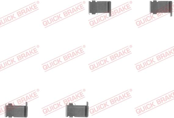 QUICK BRAKE 109-1162-1 - Kit d'accessoires, plaquette de frein à disque cwaw.fr