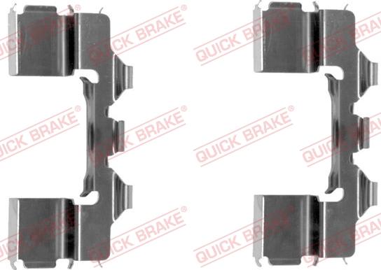 QUICK BRAKE 109-1104-1 - Kit d'accessoires, plaquette de frein à disque cwaw.fr