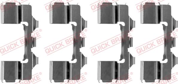 QUICK BRAKE 1091104 - Kit d'accessoires, plaquette de frein à disque cwaw.fr