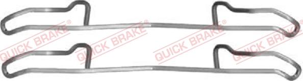 QUICK BRAKE 1091100 - Kit d'accessoires, plaquette de frein à disque cwaw.fr