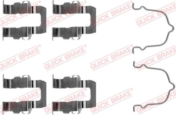 QUICK BRAKE 109-1119 - Kit d'accessoires, plaquette de frein à disque cwaw.fr