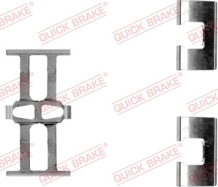 QUICK BRAKE 109-1118-1 - Kit d'accessoires, plaquette de frein à disque cwaw.fr