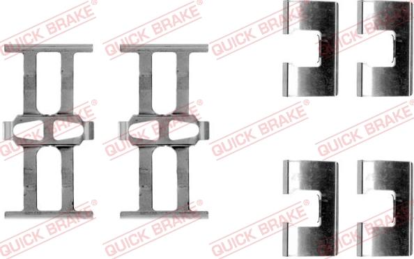 QUICK BRAKE 1091118 - Kit d'accessoires, plaquette de frein à disque cwaw.fr