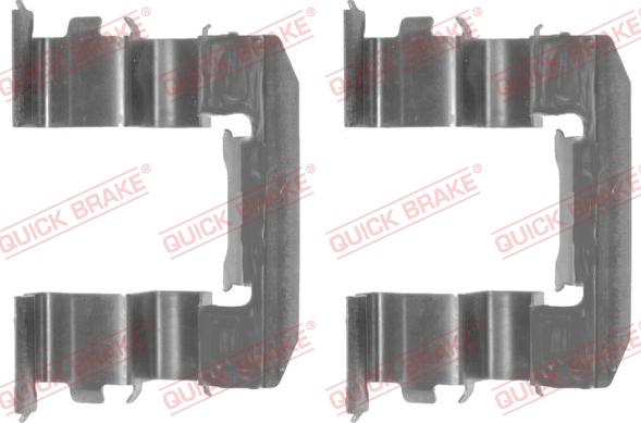 QUICK BRAKE 109-1184-1 - Kit d'accessoires, plaquette de frein à disque cwaw.fr