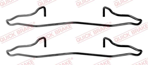 QUICK BRAKE 1091186 - Kit d'accessoires, plaquette de frein à disque cwaw.fr