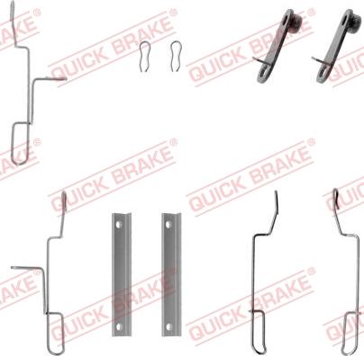 QUICK BRAKE 1091188 - Kit d'accessoires, plaquette de frein à disque cwaw.fr