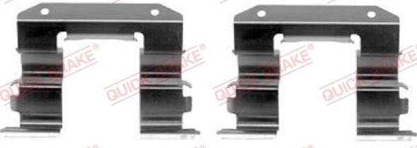 QUICK BRAKE 109-1182-1 - Kit d'accessoires, plaquette de frein à disque cwaw.fr