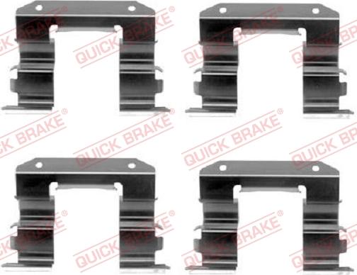 QUICK BRAKE 1091182 - Kit d'accessoires, plaquette de frein à disque cwaw.fr