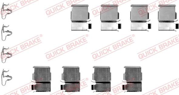 QUICK BRAKE 1091133 - Kit d'accessoires, plaquette de frein à disque cwaw.fr