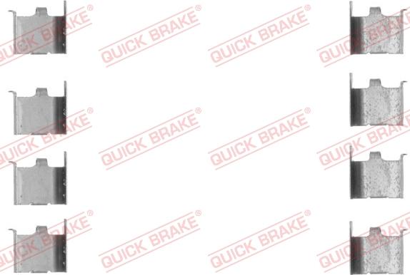 QUICK BRAKE 1091132 - Kit d'accessoires, plaquette de frein à disque cwaw.fr