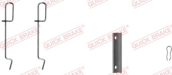 QUICK BRAKE 109-1125-1 - Kit d'accessoires, plaquette de frein à disque cwaw.fr